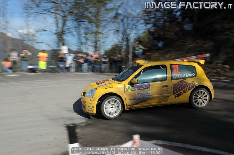 2008-04-19 Rally 1000 Miglia 1547 Torlasco-Brega - Renault Clio S1600.jpg